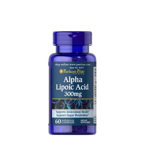 Ácido Alfa Lipóico - 300mg - 60 cápsulas - Puritan's Pride