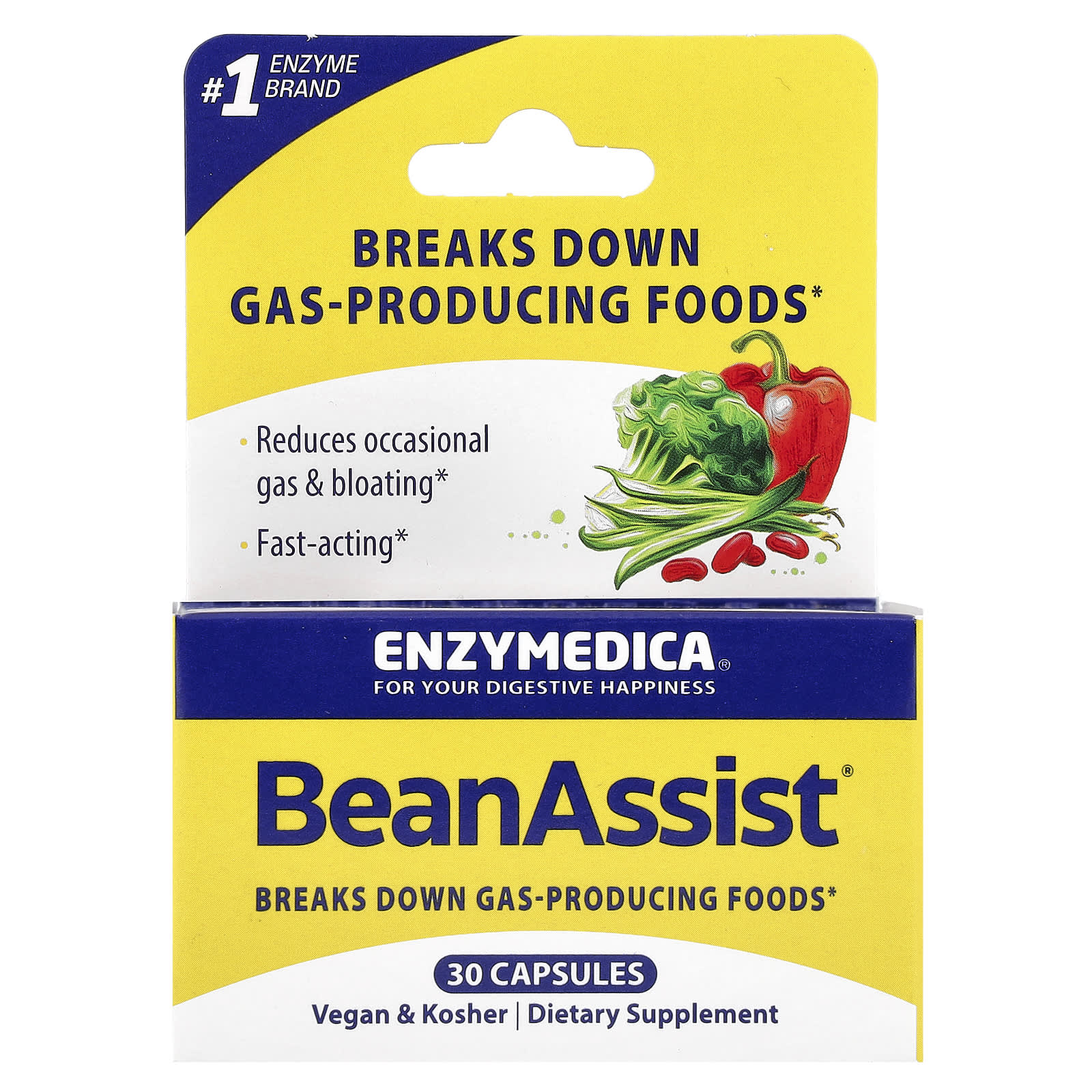 BeanAssist - 30 cápsulas - Enzymedica