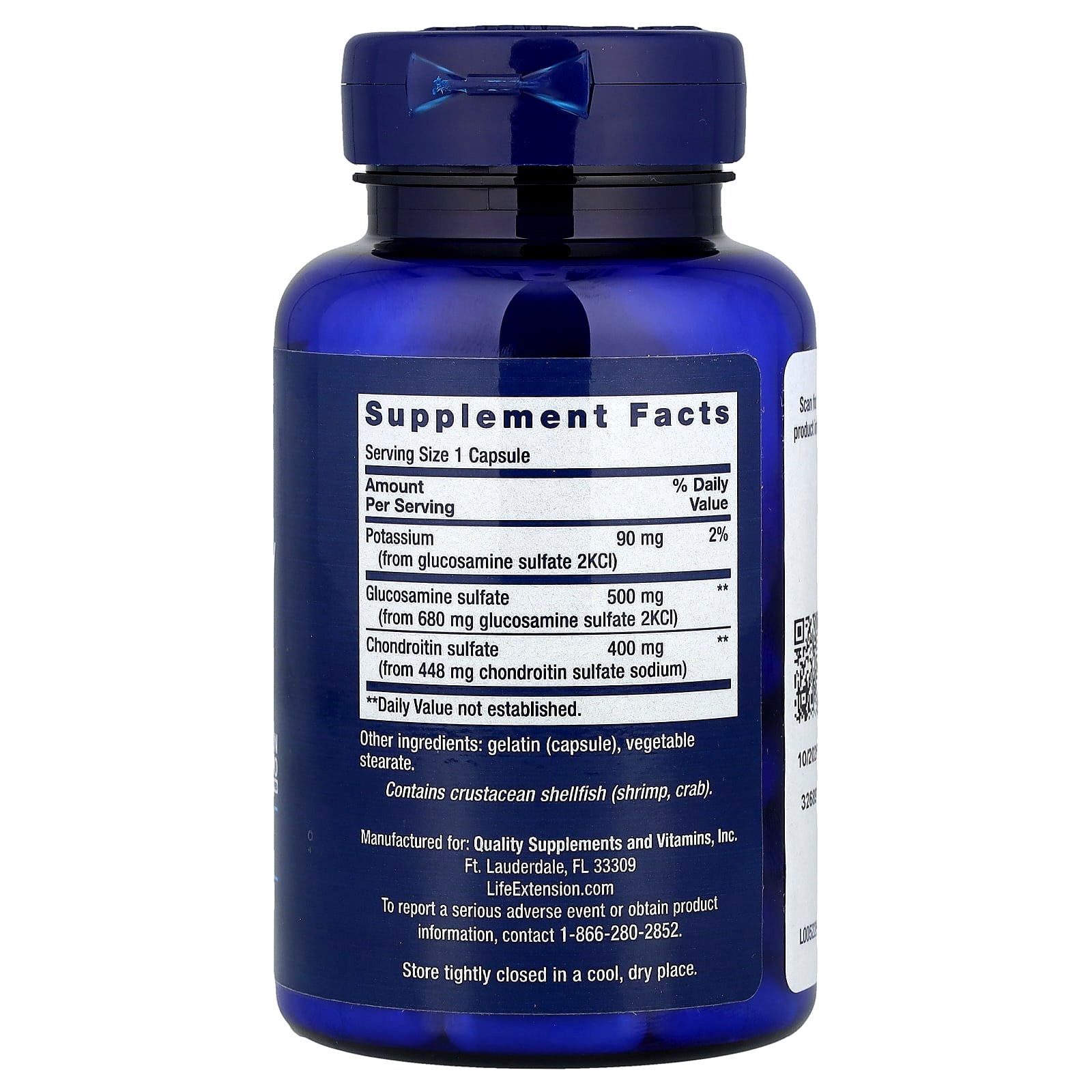 Glucosamina/Condroitina, 90 Cápsulas, Life Extension