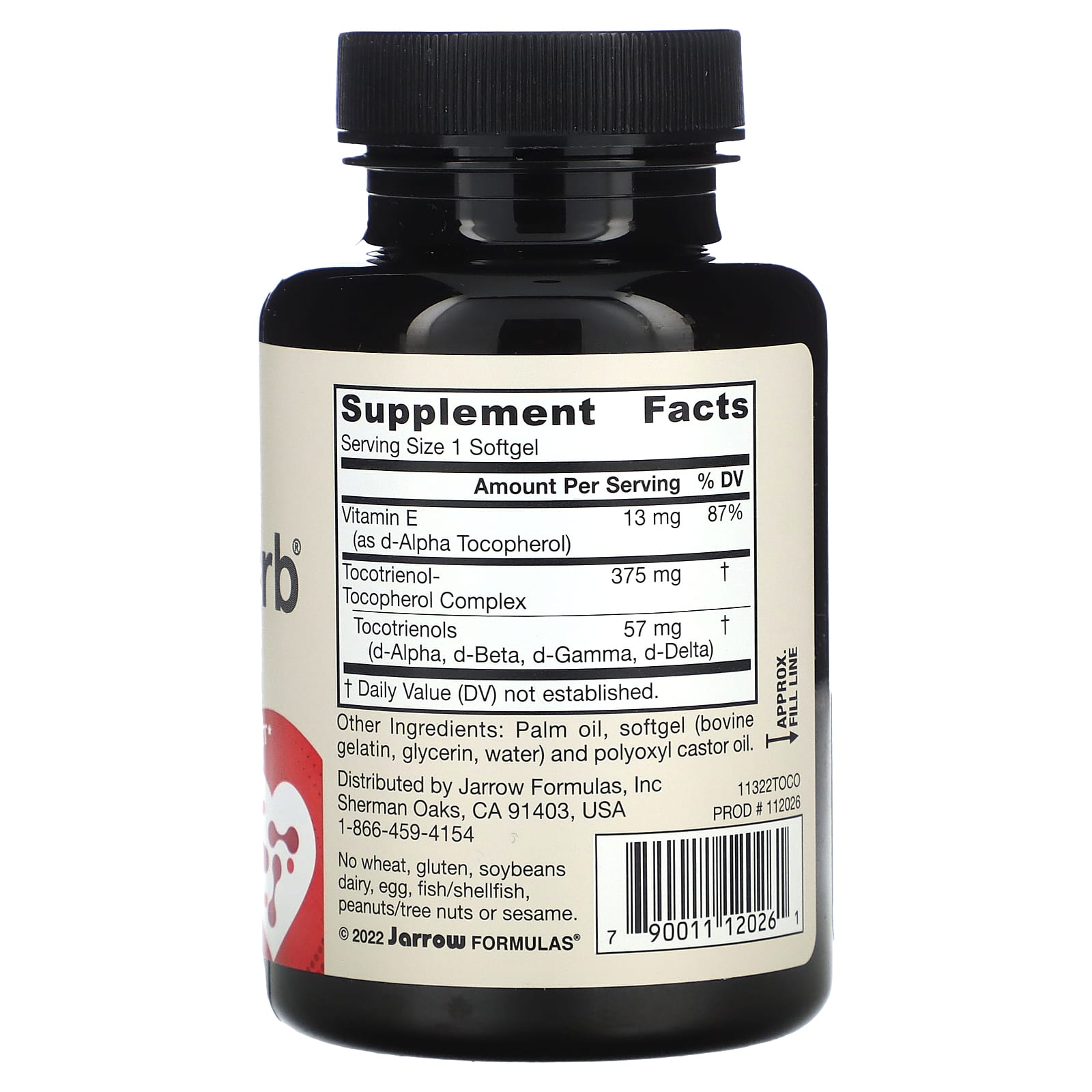 Toco-Sorb - 60 cápsulas gelatinosas, Jarrow Formulas