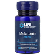 Melatonina, 300mcg, 100 pastilhas vegetarianas, Life Extension