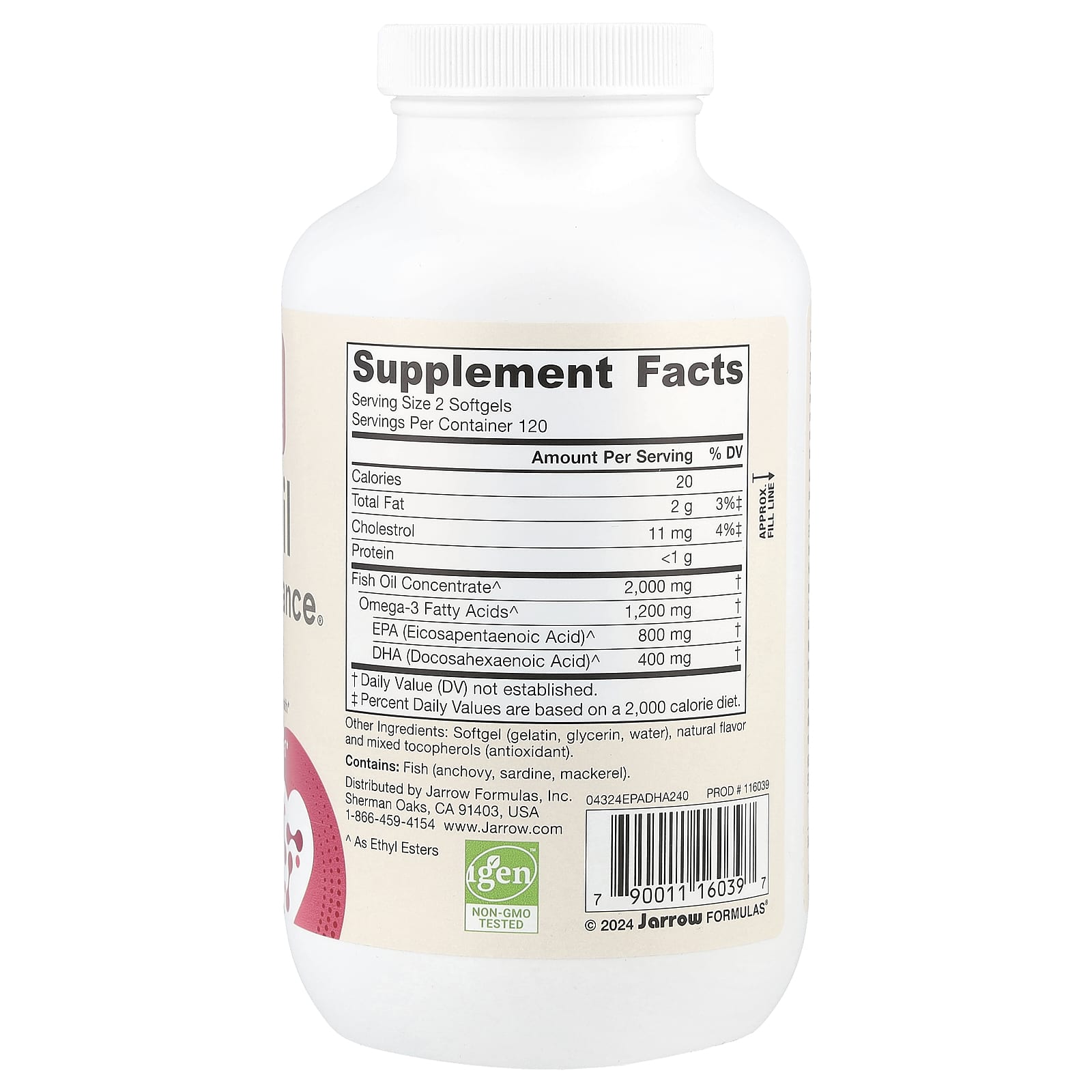 Equilíbrio EPA-DHA - 240 cápsulas, Jarrow Formulas