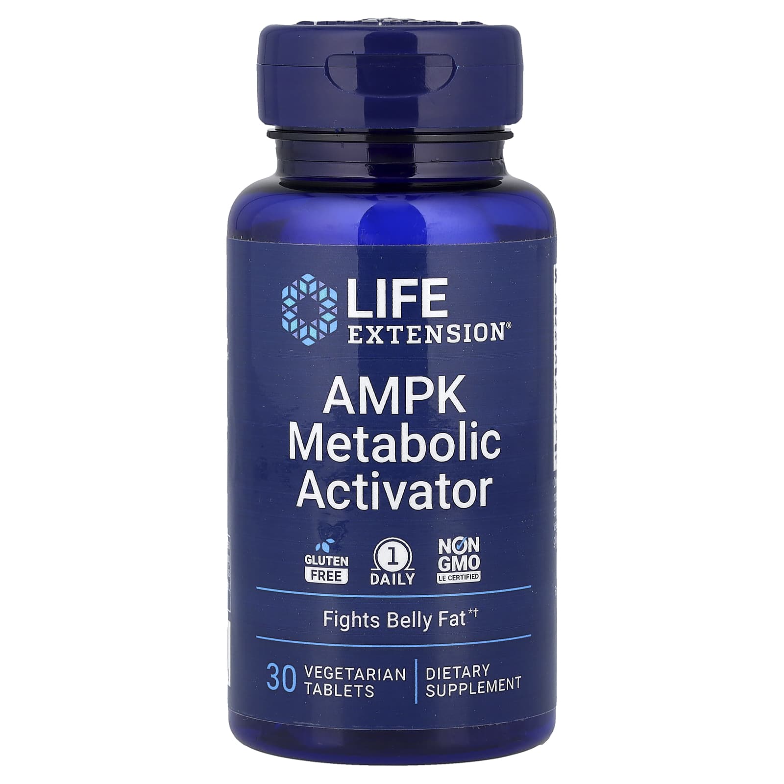 Ativador Metabólico AMPK EU, 30 Comprimidos, Life Extension