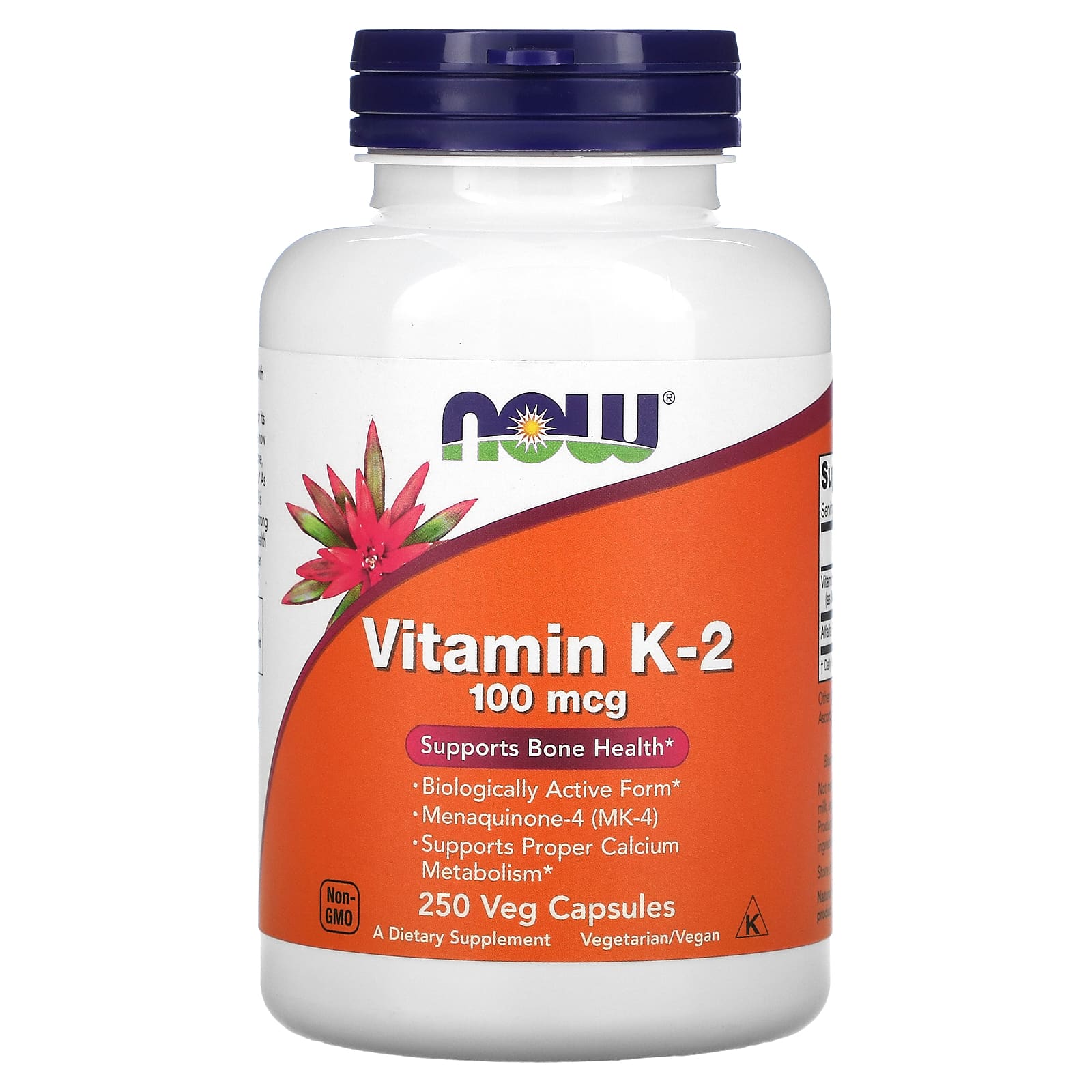 Vitamina K-2 - 100mcg, 250 vcaps, Now Foods