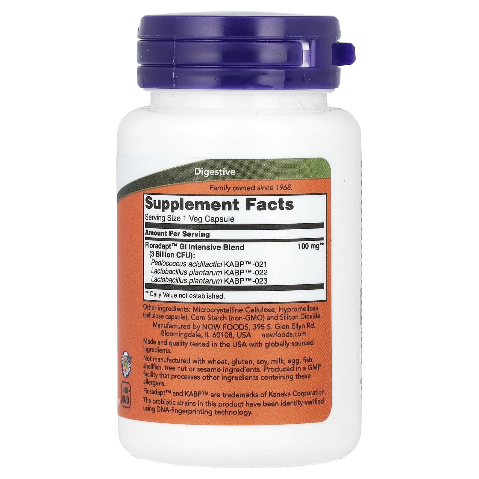 Suporte para bactérias intestinais, 60 vcaps, Now Foods