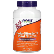 Esteróis Vegetais Beta-Sitosterol, 180 Cápsulas, Now Foods