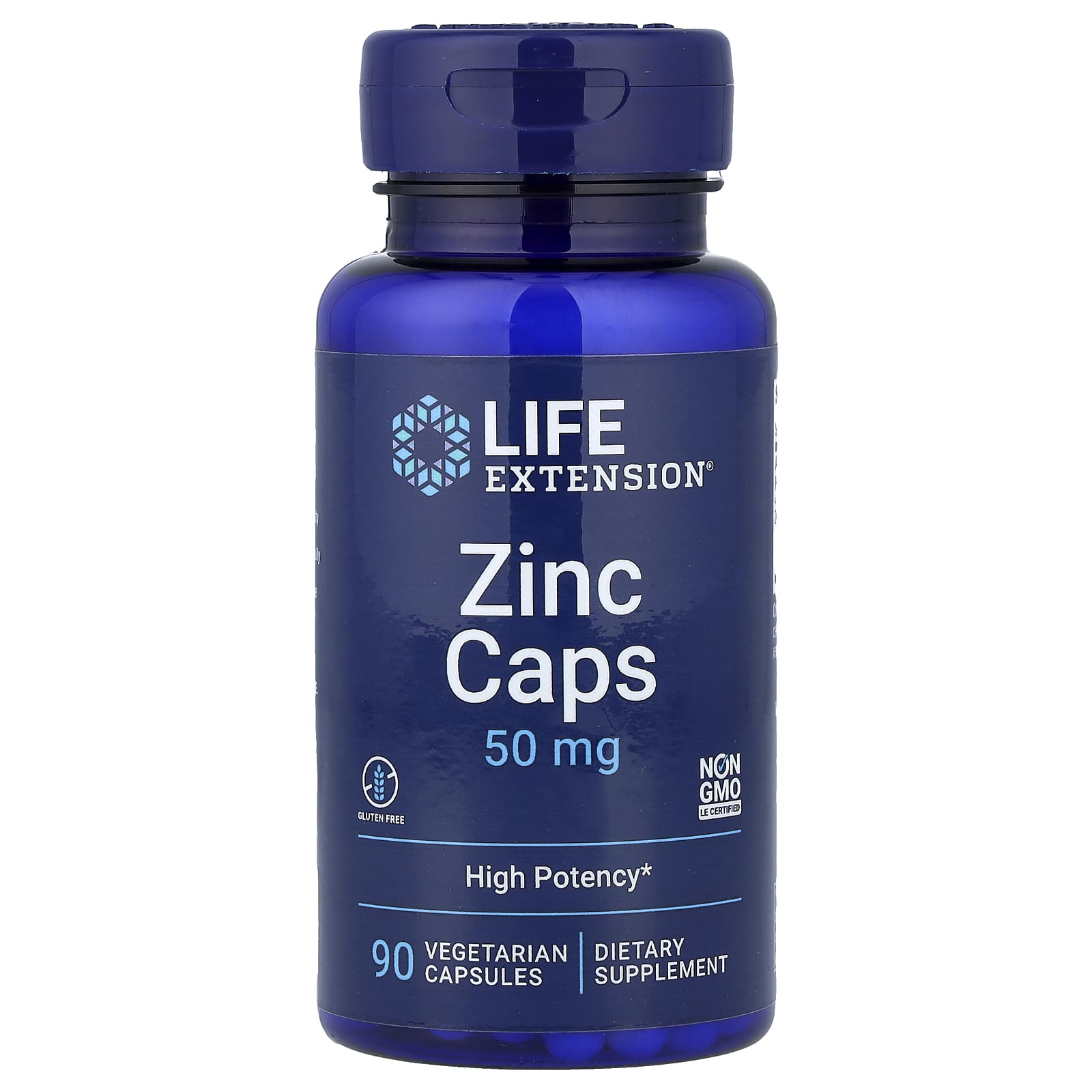 Zinco 50 mg, 90 cápsulas vegetarianas, Life Extension
