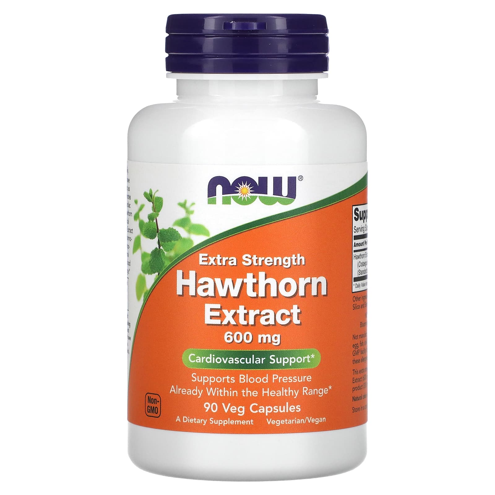 Extrato de espinheiro - 600 mg de força extra, 90 vcaps, Now Foods