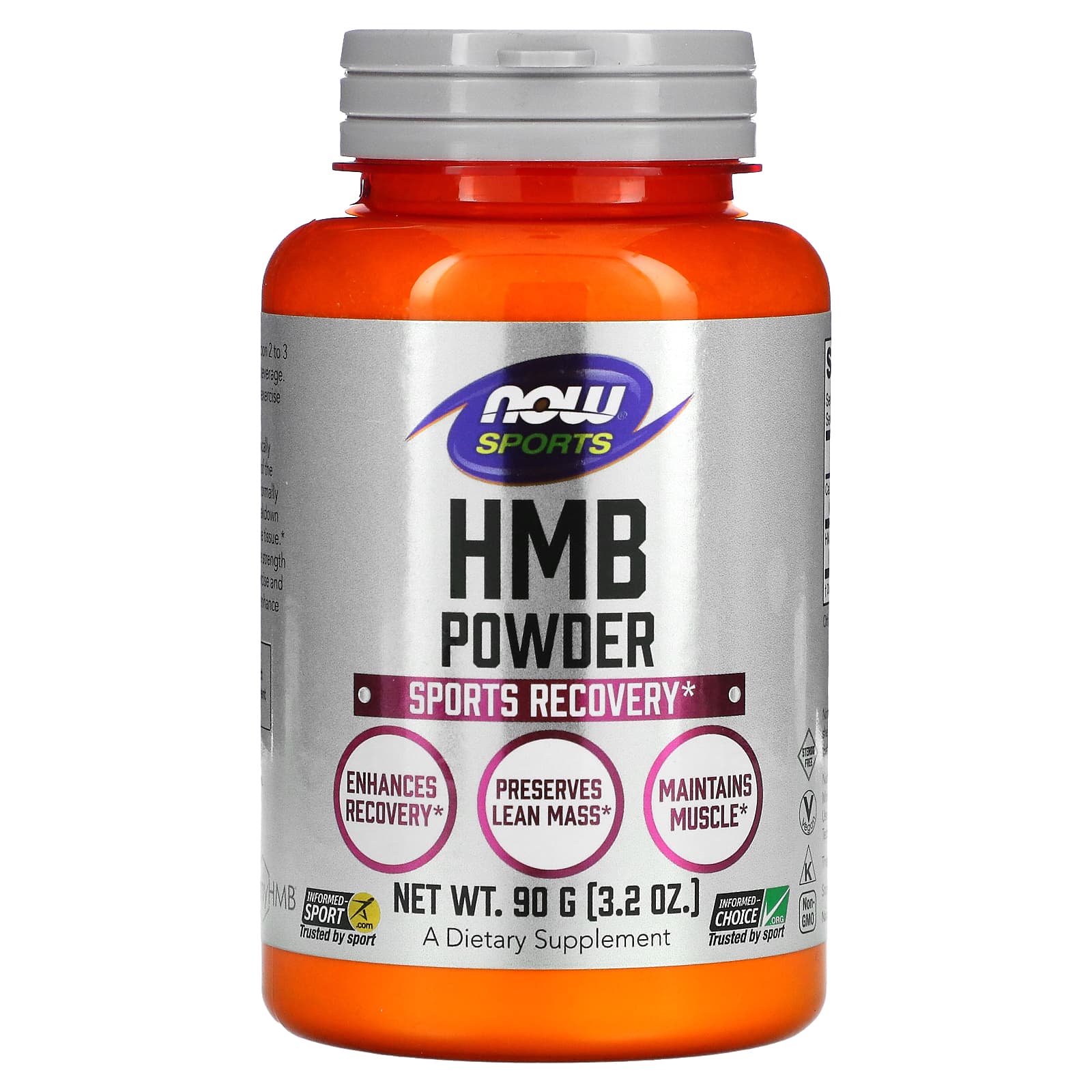 HMB - Pó, 90 gramas, Now Foods