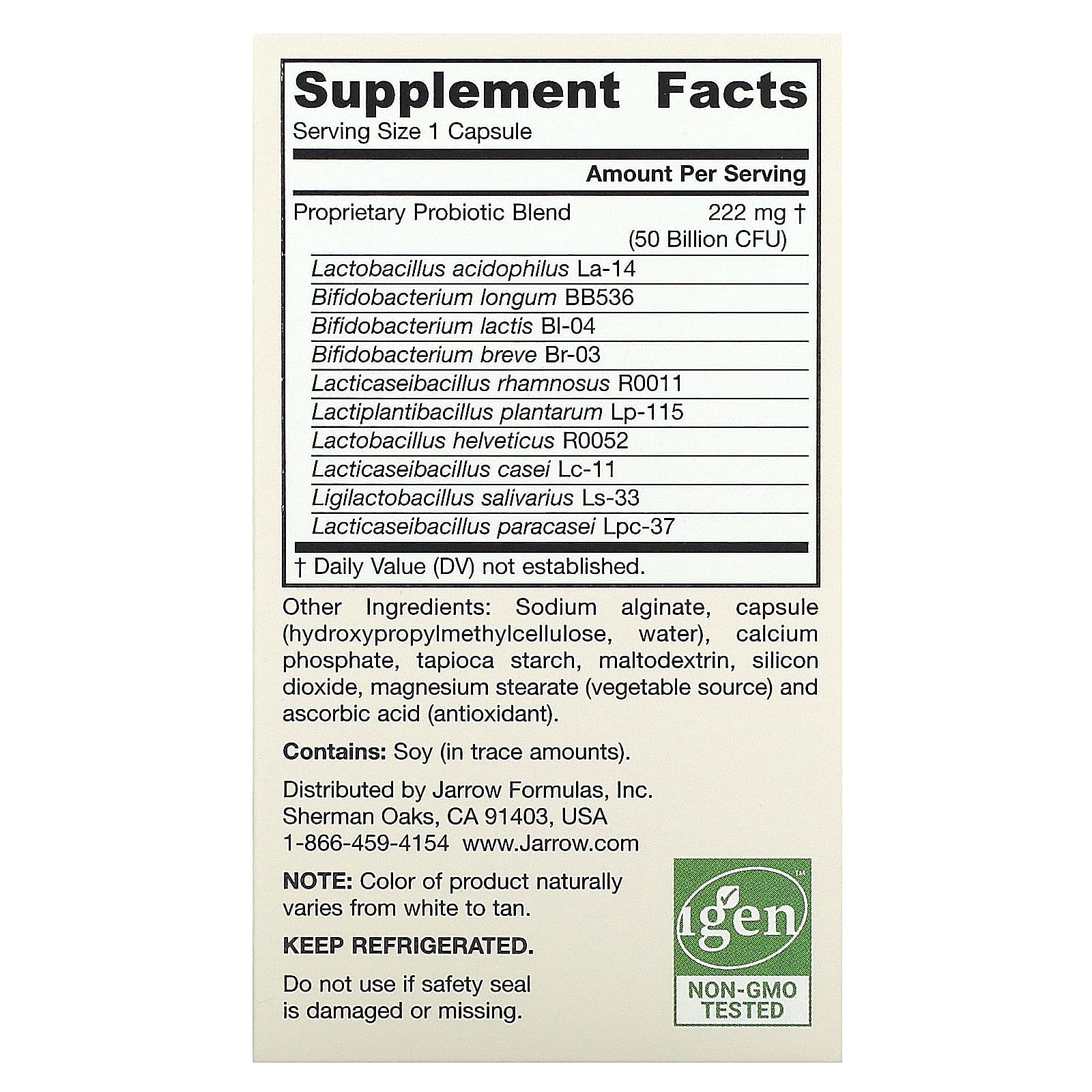Jarro-Dophilus Ultra Gut Rescue, 50 bilhões de UFC - 60 cápsulas vegetais, Jarrow Formulas