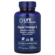 Óleo de peixe Super Ômega-3 com EPA/DHA, 240 cápsulas gelatinosas, Life Extension