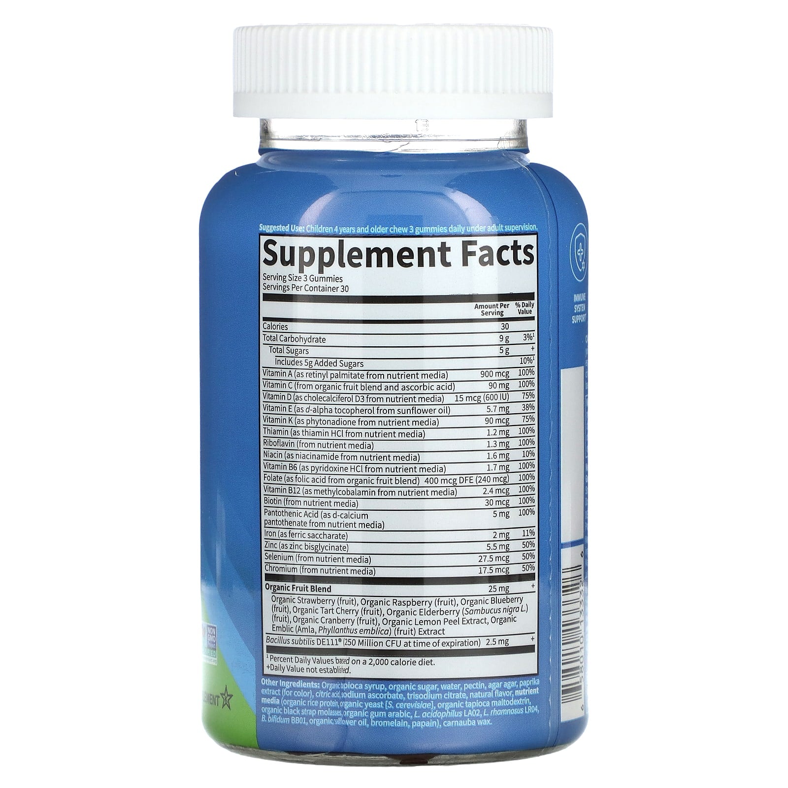 Vitamin Code Kids Multivitamínico com Ferro em Gomas, Laranja - 90 gomas, Garden of Life
