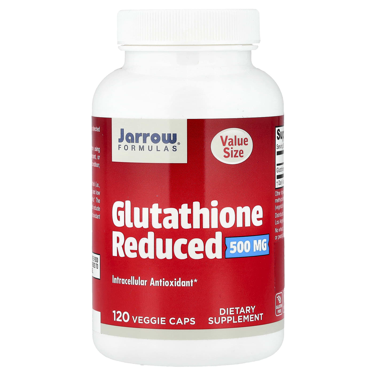 Glutationa Reduzida, 500 mg, 120 Cápsulas Vegetais, Jarrow Formulas