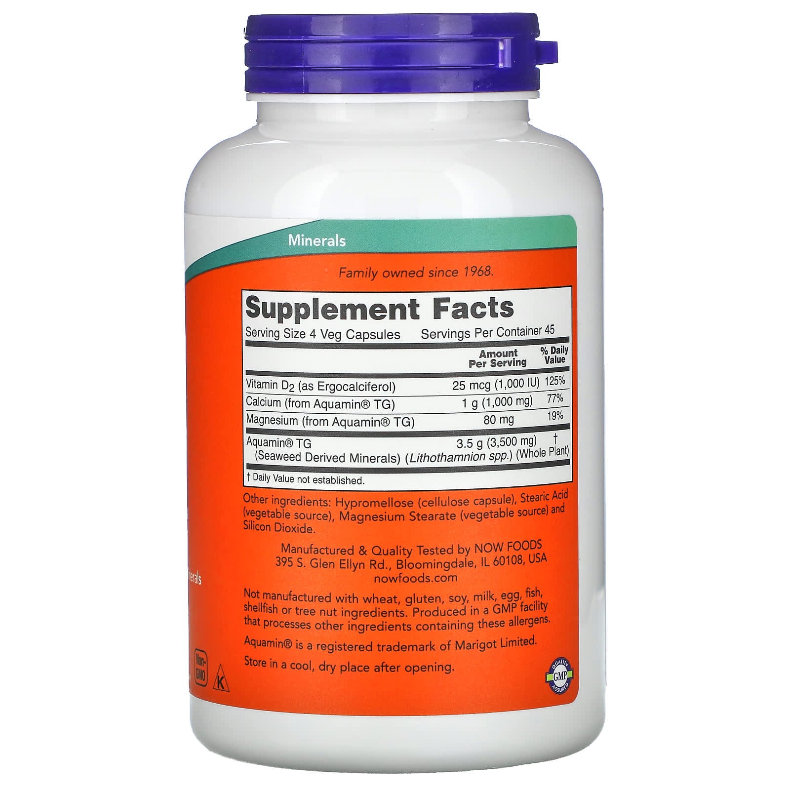 Algas Minerais Vermelhas, 180 vcaps, Now Foods