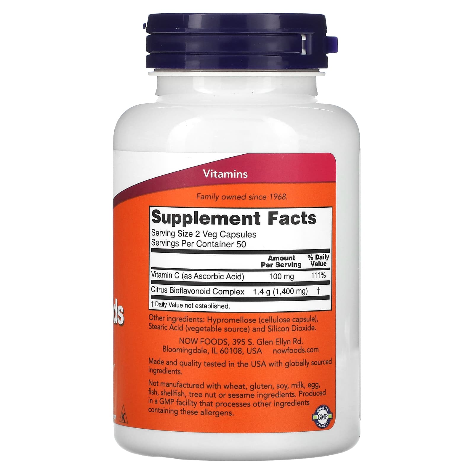 Bioflavonoides cítricos, 700 mg, 100 caps, Now Foods