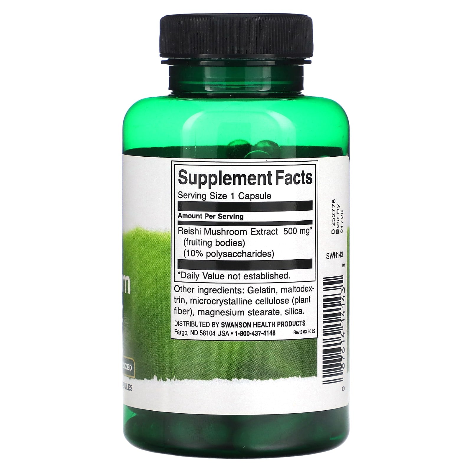 Extrato de Cogumelo Reishi, 90 Cápsulas, Swanson