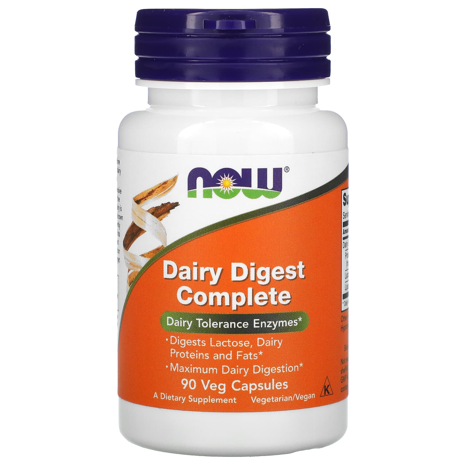 Dairy Digest Complete, 90 vcaps, Now Foods