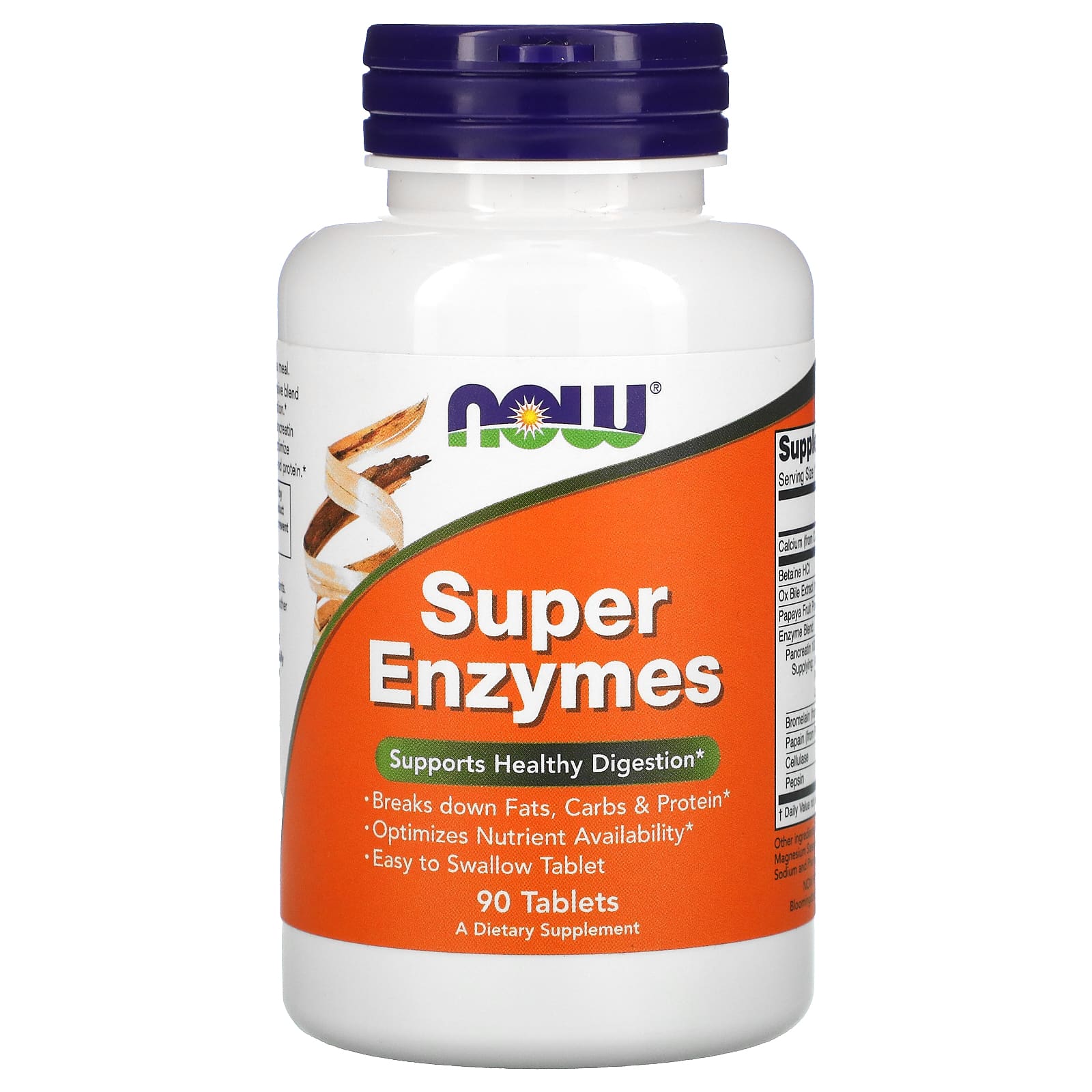 Super Enzimas - Super Enzimas, 90 comprimidos, Now Foods