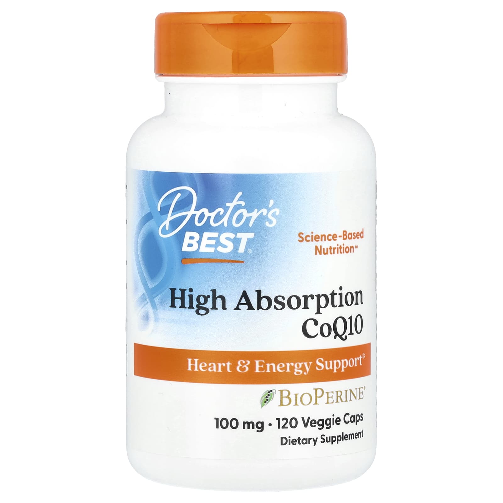 CoQ10 de alta absorção com BioPerine 100 mg, 120 cápsulas gelatinosas, Doctor's Best