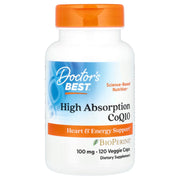 CoQ10 de alta absorção com BioPerine 100 mg, 120 cápsulas gelatinosas, Doctor's Best