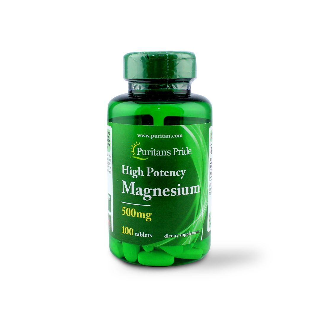 Magnésio, 500mg - 100 comprimidos - Puritan's Pride