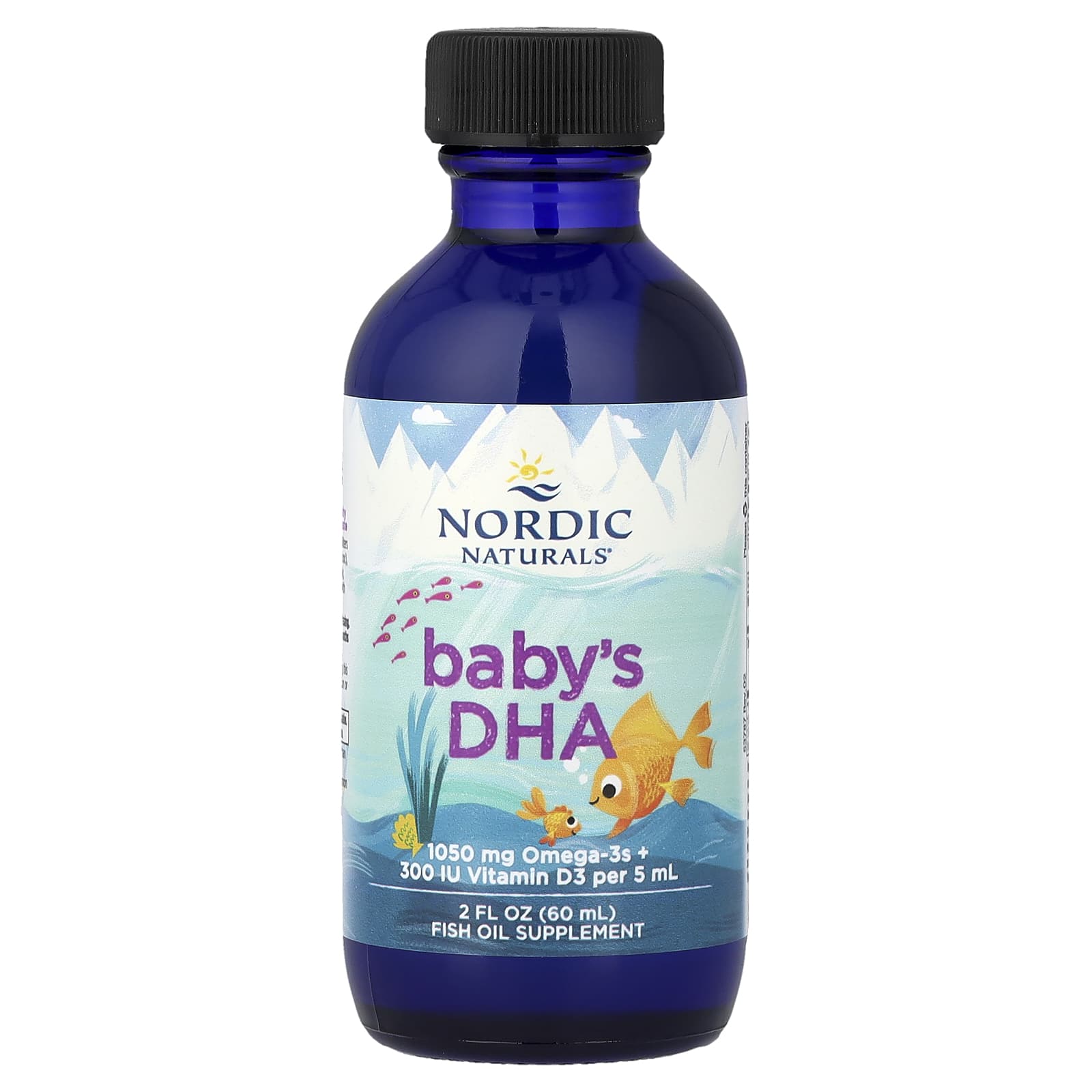 DHA para Bebê 1050 mg Ômega-3 + Vitamina D3 300 UI, 60 ml, Nordic Naturals