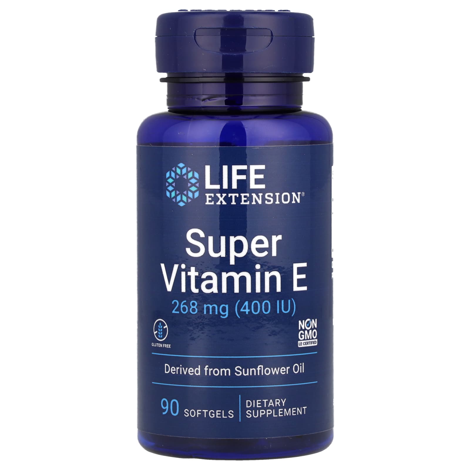 Super Vitamina E 268 mg, 90 Cápsulas, Life Extension