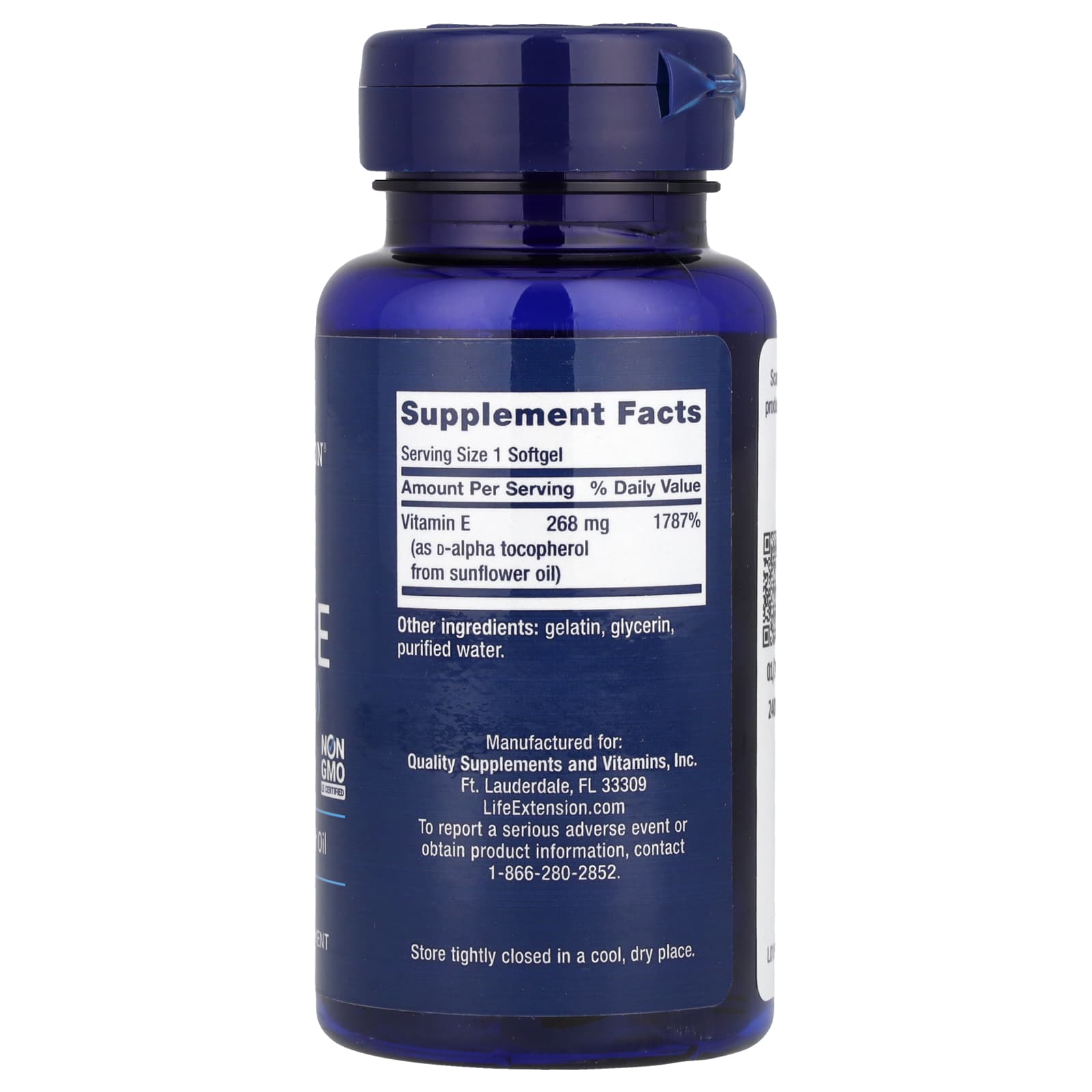 Super Vitamina E 268 mg, 90 Cápsulas, Life Extension