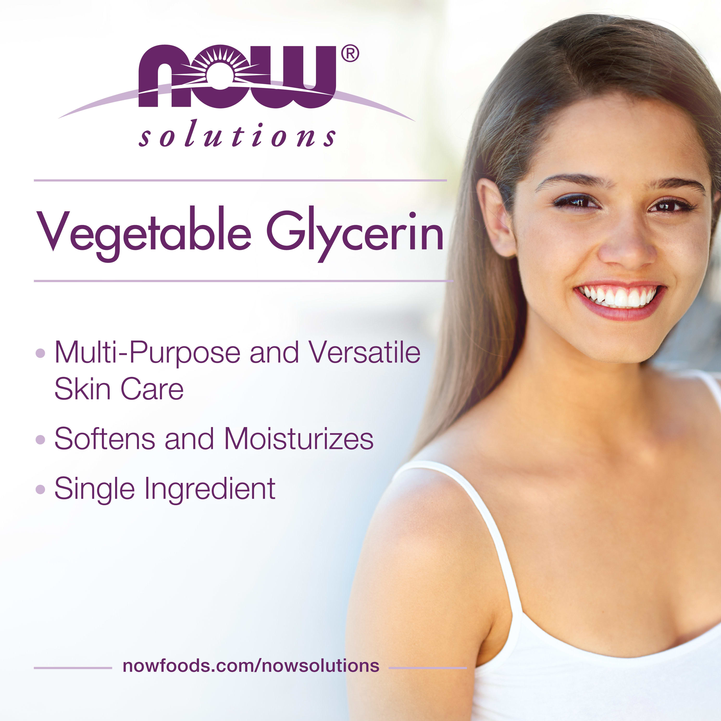 Glicerina Vegetal, 946 ml., Now Foods