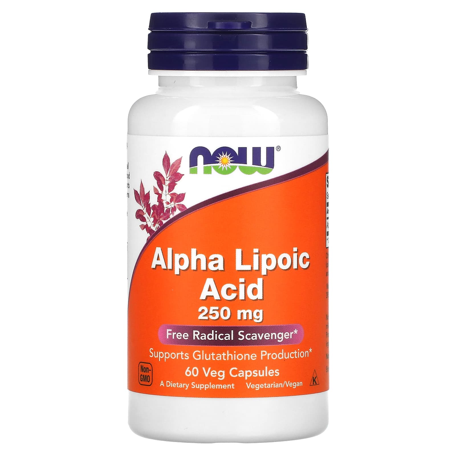 Ácido Alfa Lipóico - 250mg, 60 vcaps, Now Foods