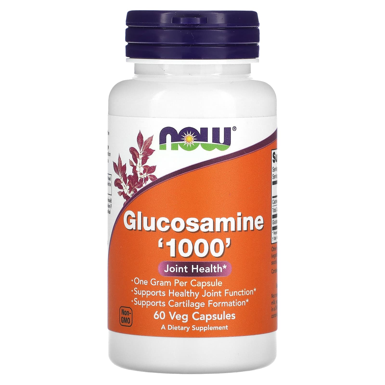 Glucosamina 1000, 60 vcaps, Now Foods