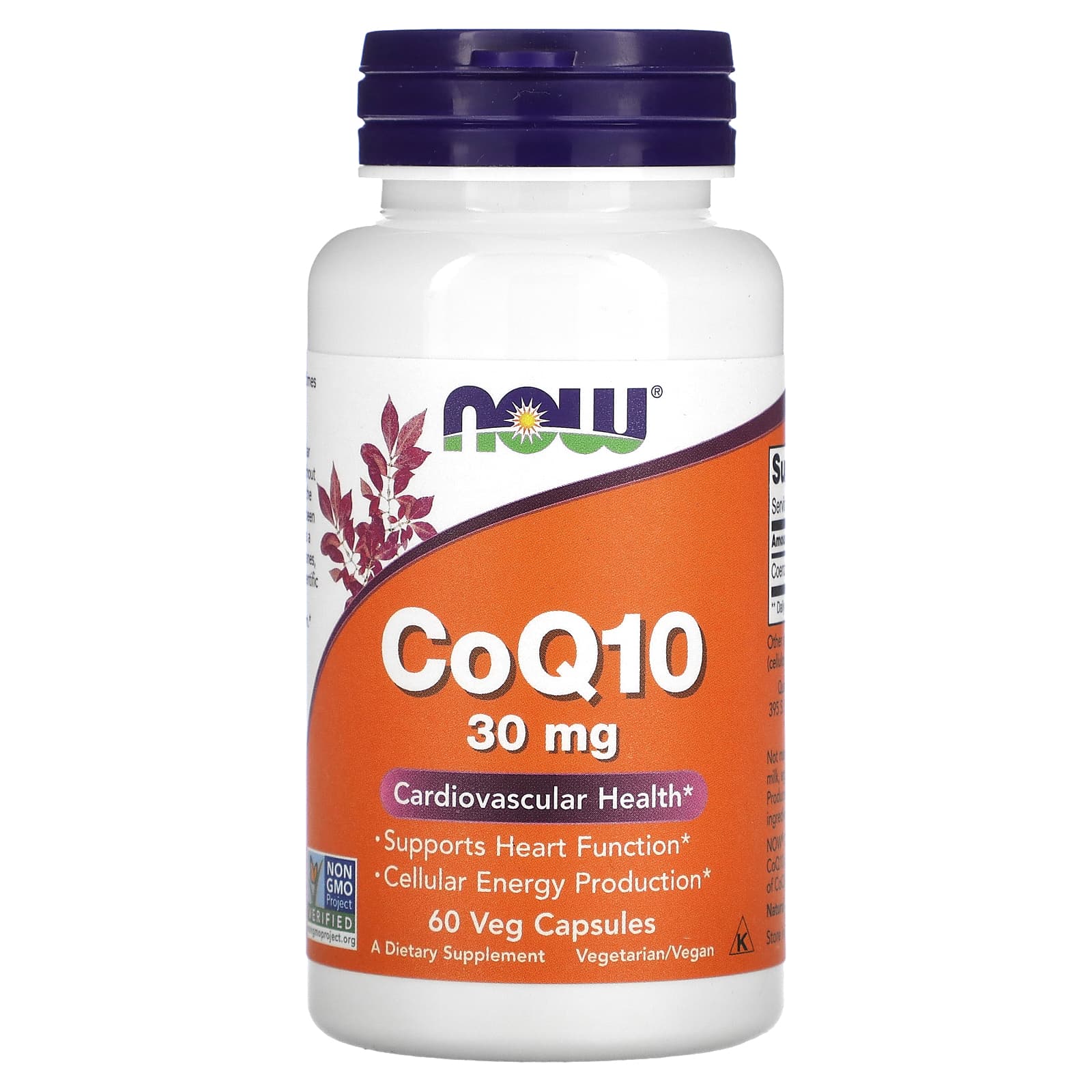 CoQ10 - 30mg, 60 vcaps, Now Foods