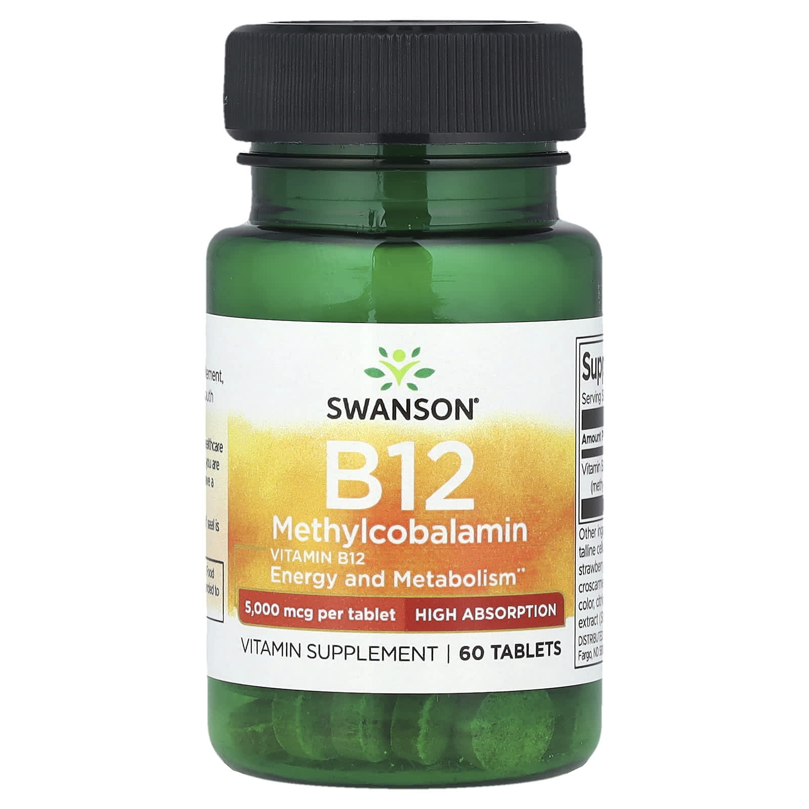 Vitamina B - 12 Metilcobalamina, 5000mcg Alta Absorção