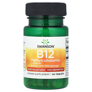 Vitamina B - 12 Metilcobalamina, 5000mcg Alta Absorção