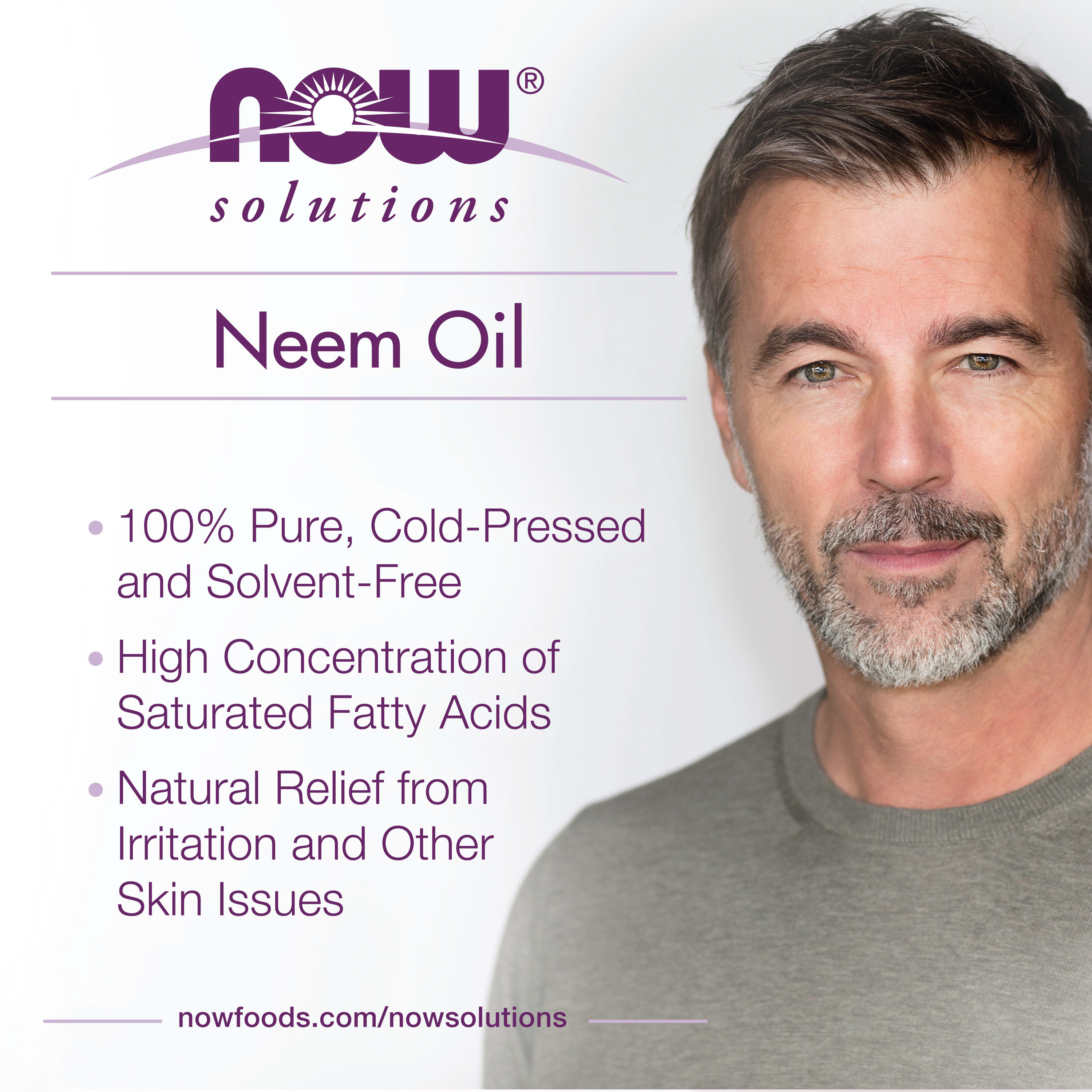Óleo de Neem, 100% Puro, 30 ml., Now Foods