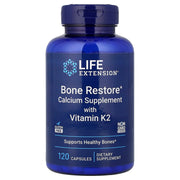 Restauração óssea com vitamina K2, 120 cápsulas, Life Extension