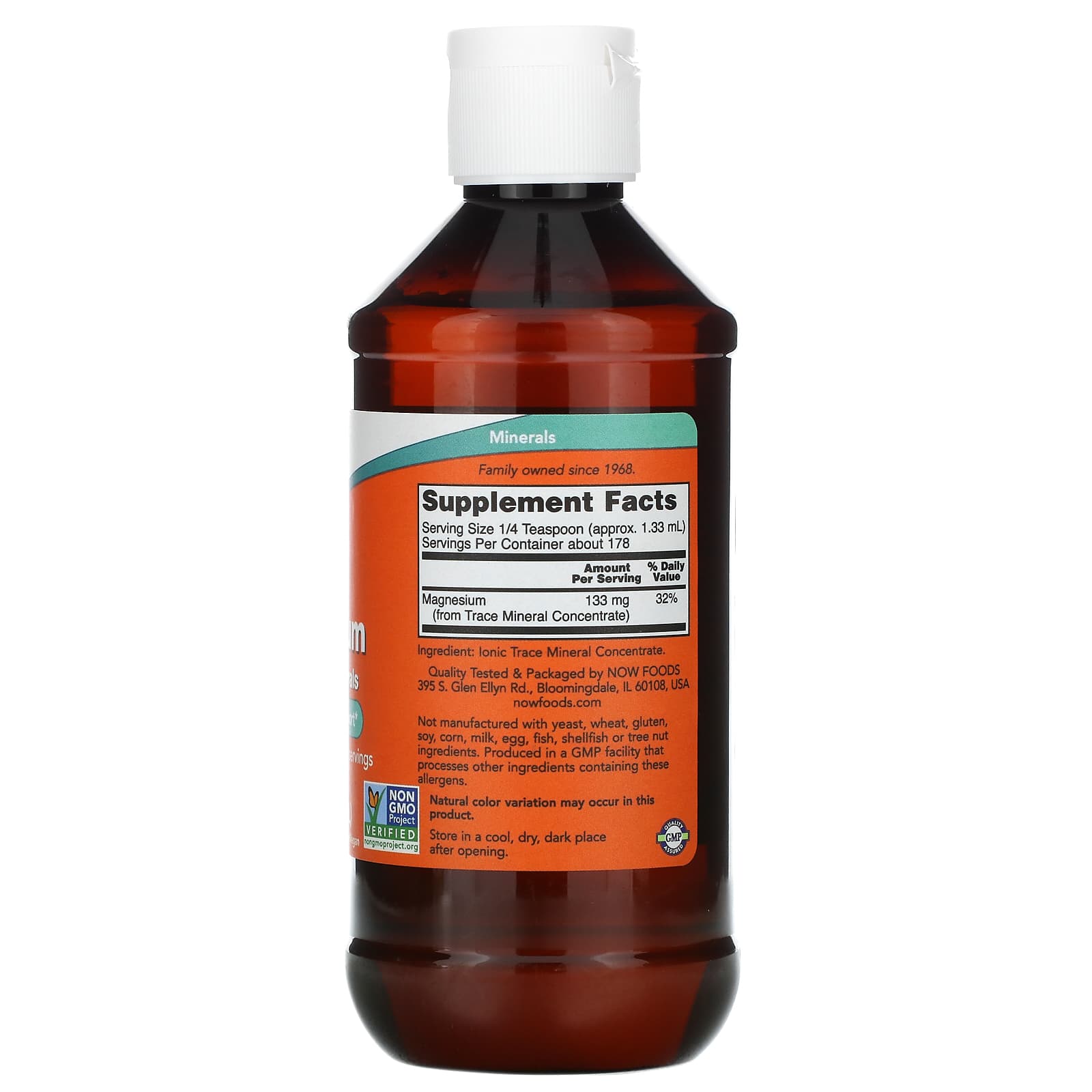 Magnésio Líquido, 237 ml., Now Foods