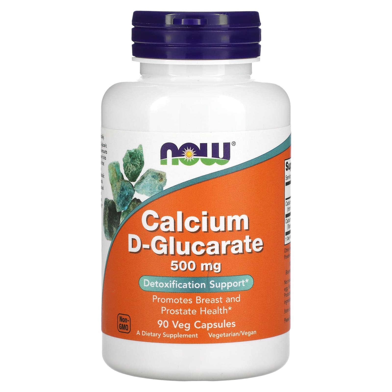 D-Glucarato de Cálcio, 500mg, 90 vcaps, Now Foods