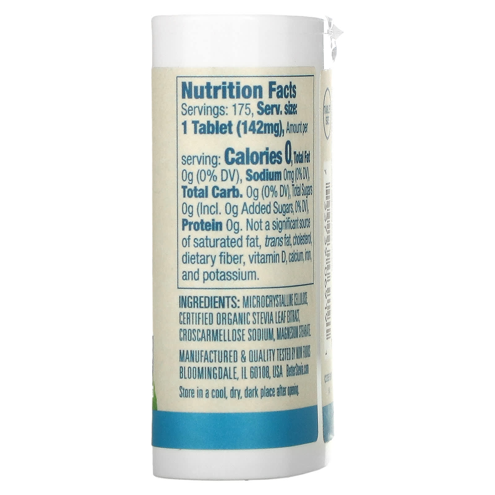 Melhores comprimidos instantâneos de estévia, 175 comprimidos, Now Foods