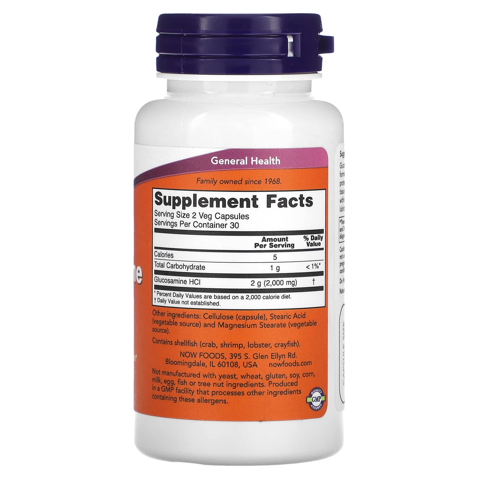 Glucosamina 1000, 60 vcaps, Now Foods