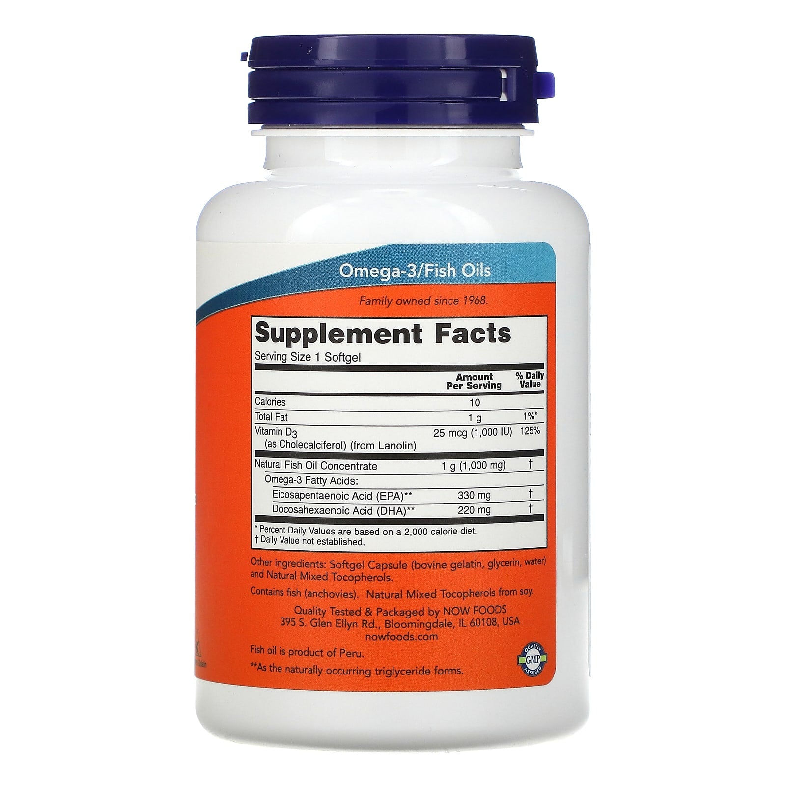 Tri-3D Ômega, 90 softgels, Now Foods