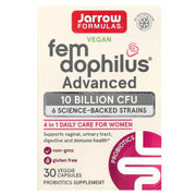 Fem-Dophilus Advanced - Estável em prateleira, 10 bilhões de UFC - 30 vcaps, Jarrow Formulas