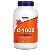 Vitamina C-1000 com Rosa Mosqueta - Liberação Sustentada, 250 comprimidos, Now Foods