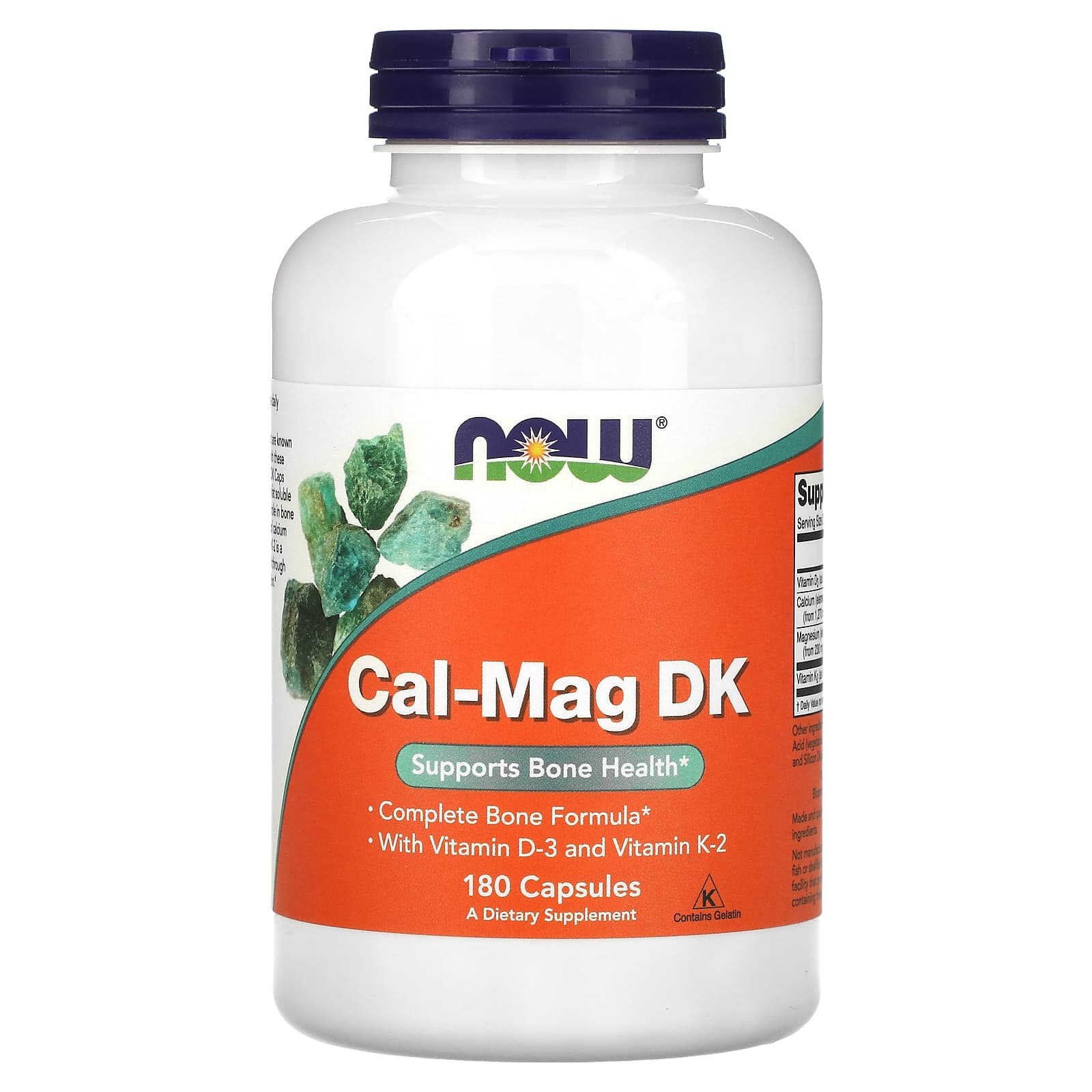 Cal-Mag DK, 180 caps, Now Foods