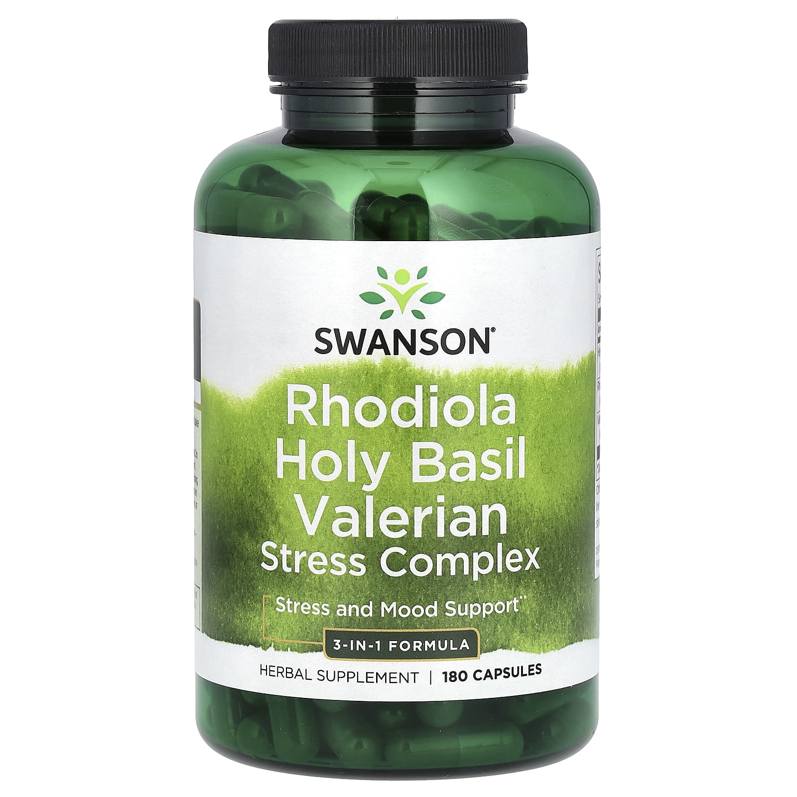 Complexo de Rhodiola Holy Basil Valerian Stress
