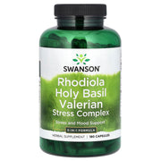Complexo de Rhodiola Holy Basil Valerian Stress