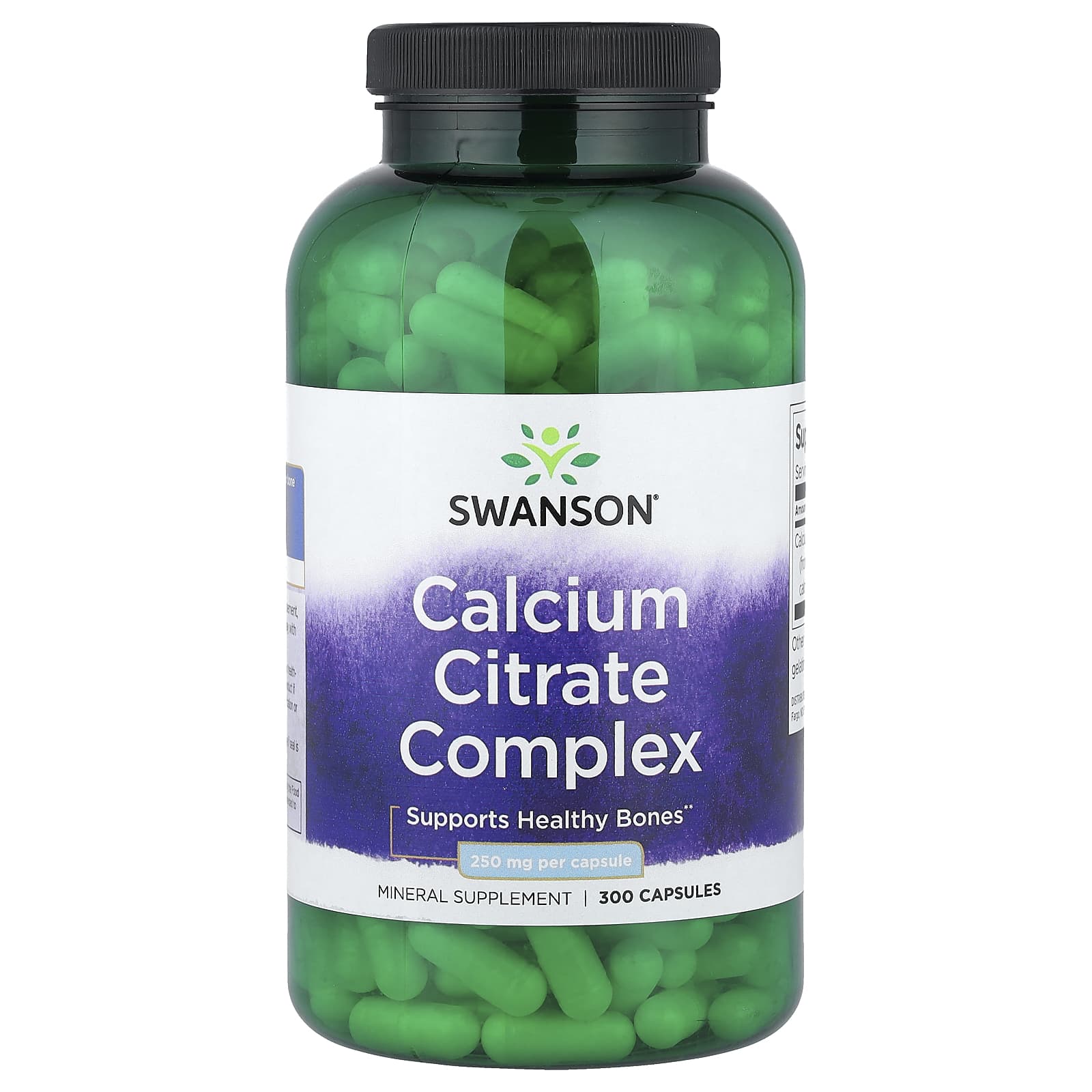 Complexo de Citrato de Cálcio - 250mg