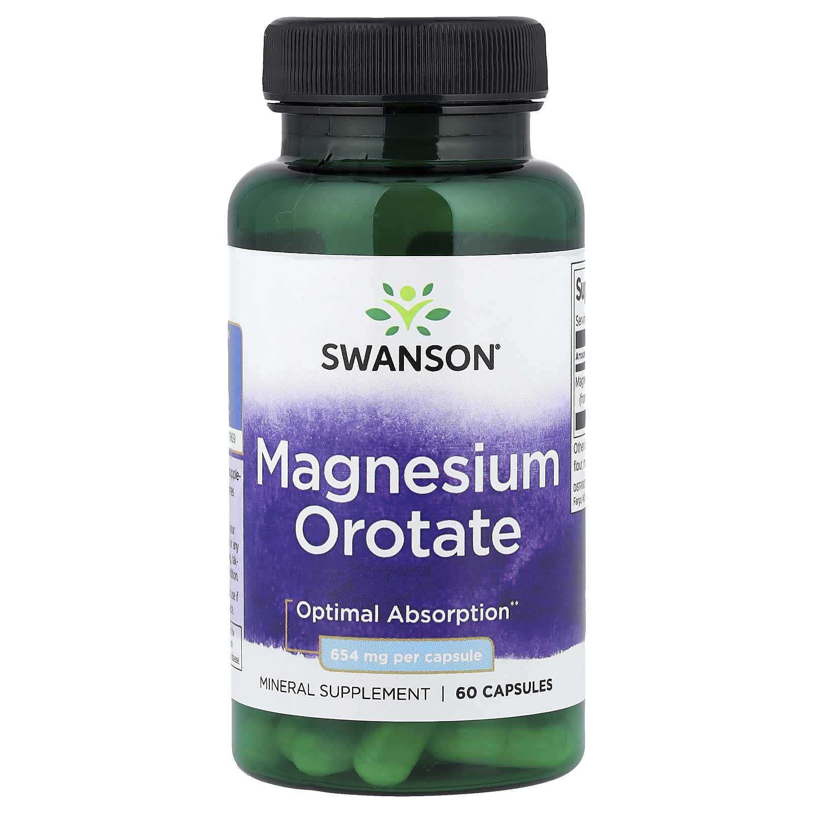 Orotato de magnésio, 40 mg