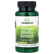 Extrato de Ginkgo Biloba, Padronizado, 60 mg, 120 Cápsulas, Swanson