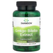 Extrato de Ginkgo Biloba, Padronizado, 60 mg, 240 Cápsulas, Swanson